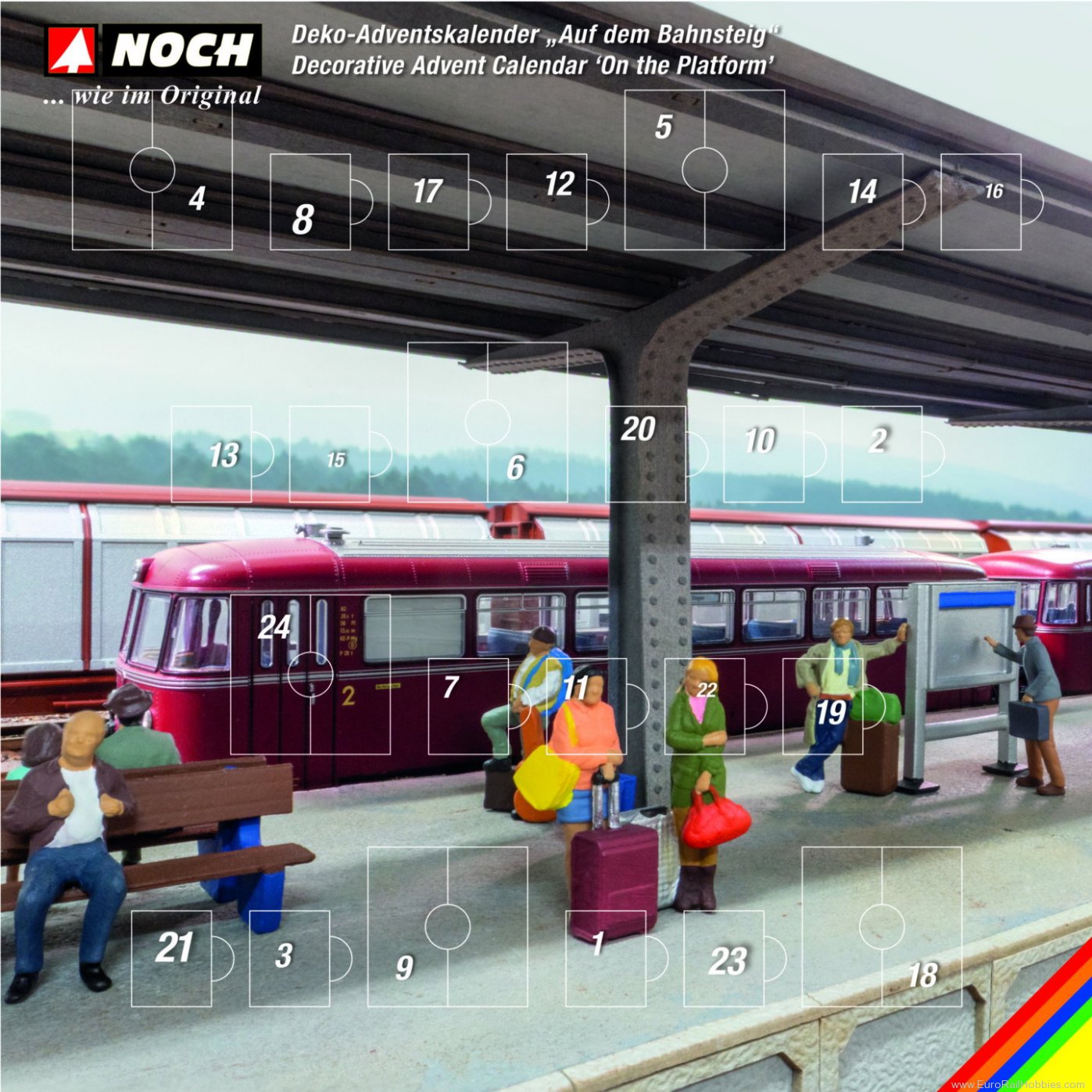 Noch 65593 Decorative Advent Calendar 'On the Platform'