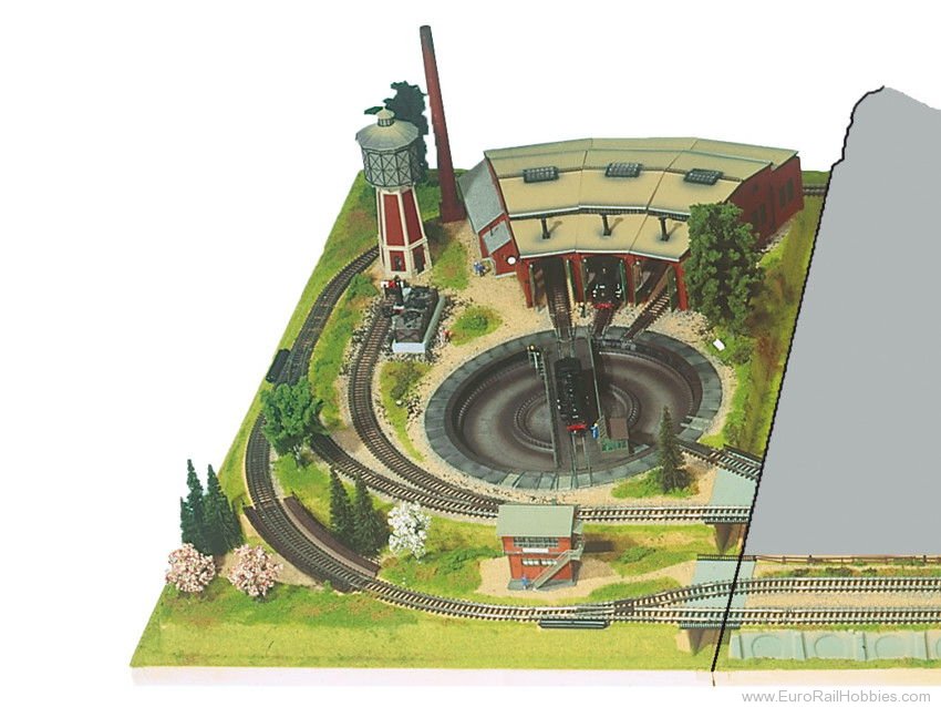 Noch 81950 Left Extension Layout, Turntable incl. Bridge
