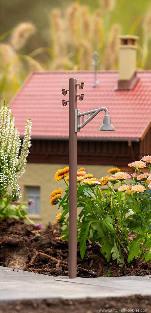 Pola 333233 Wooden pole with bracket light, 2 pieces