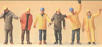Preiser 10423 People Working -- Modern Workmen w/Outdoor Ge