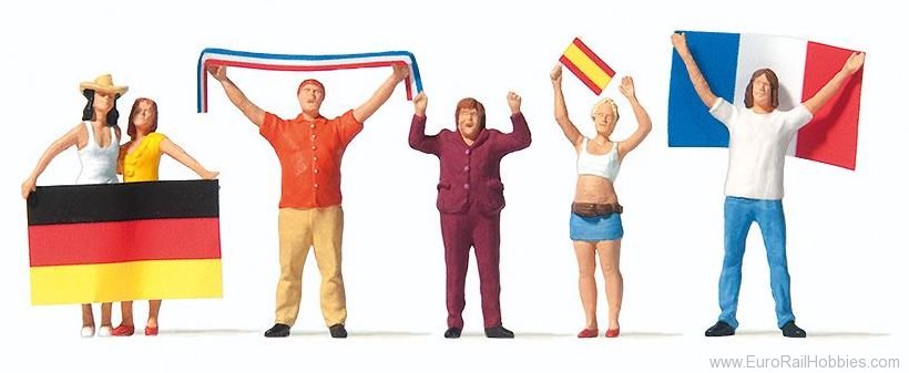 Preiser 10745 Soccer fans