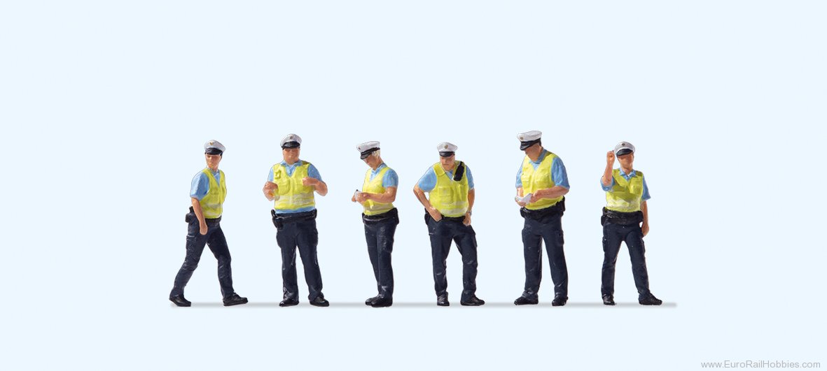 Preiser 10777 Preiser Police summer uniform with high-visib