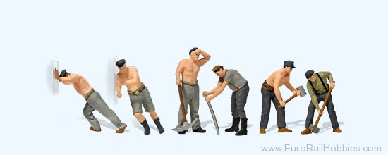 Preiser 10813 Track Construction Workers Era III