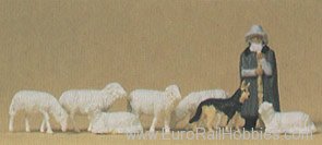 Preiser 14160 Shepherd w/sheep 
