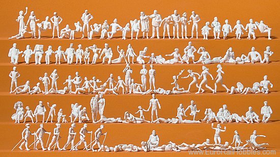 Preiser 16357 Leisure time at the lake. 120 unpainted minia