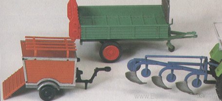 Preiser 17918 Manure spreader/plow/trlr 