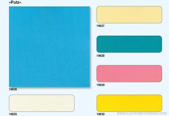 Preiser 19626 Plaster light blue 3 panels 95 x 95 mm (kit)