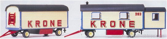 Preiser 21051 Krone Circus Trailers -- Equipment Trailer & 