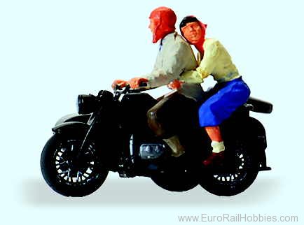 Preiser 28148 Motor Cyclists KS 750