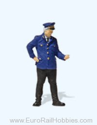 Preiser 28270 Barrier Attendant, Looking at Clock 