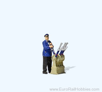 Preiser 28271 Signal box worker, Signal Box Levers