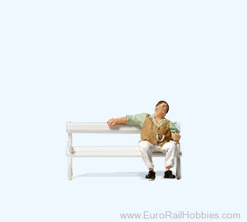 Preiser 28274 Man on Park BenchÂ 
