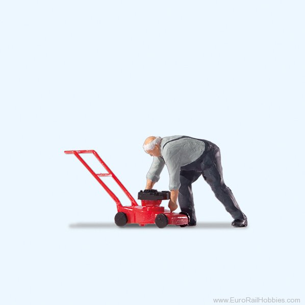 Preiser 28279 Preiser 'Repairing the lawnmower'
