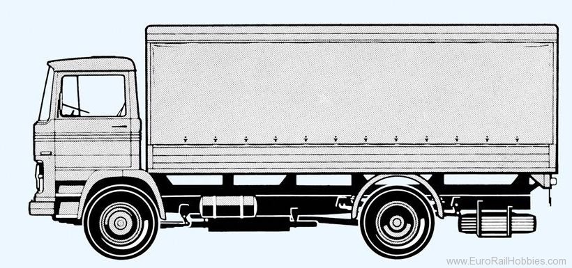 Preiser 31320 Truck Mercedes-Benz LP 1113 (kit)