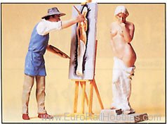 Preiser 45095 Artist with model