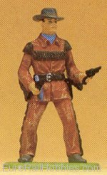 Preiser 54802 Cowboy w/2 guns 