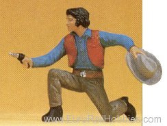 Preiser 54803 Cowboy kneeling-shooting 