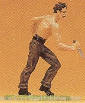 Preiser 54965 Wild west fighter w/knife 