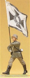 Preiser 56052 Soldiers 1:25 -- Soldier Marching w/Regimenta