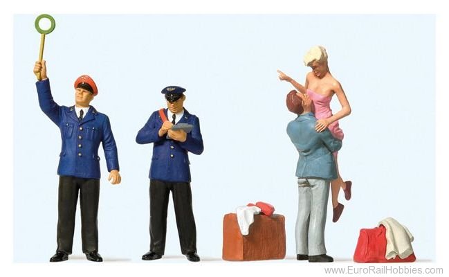 Preiser 65377 Preiser 'Railway Controller, Conductor and Pa