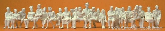 Preiser 65602 Seated passengers - 24 unpainted figures