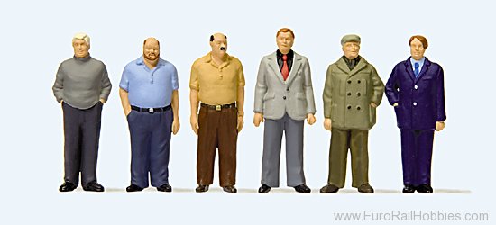 Preiser 68216 Standing men. Carefully hand painted