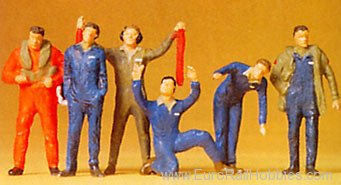 Preiser 72409 People Working -- Pilots and Ground Crew 