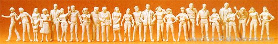 Preiser 72512 People stdg/wlkg unp 1:72 