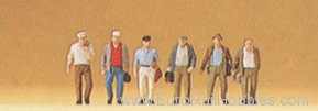 Preiser 79099 Passengers -- Male Commuters 