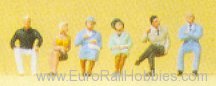 Preiser 80906 Pedestrians -- Seated Persons 1:200 for Archi