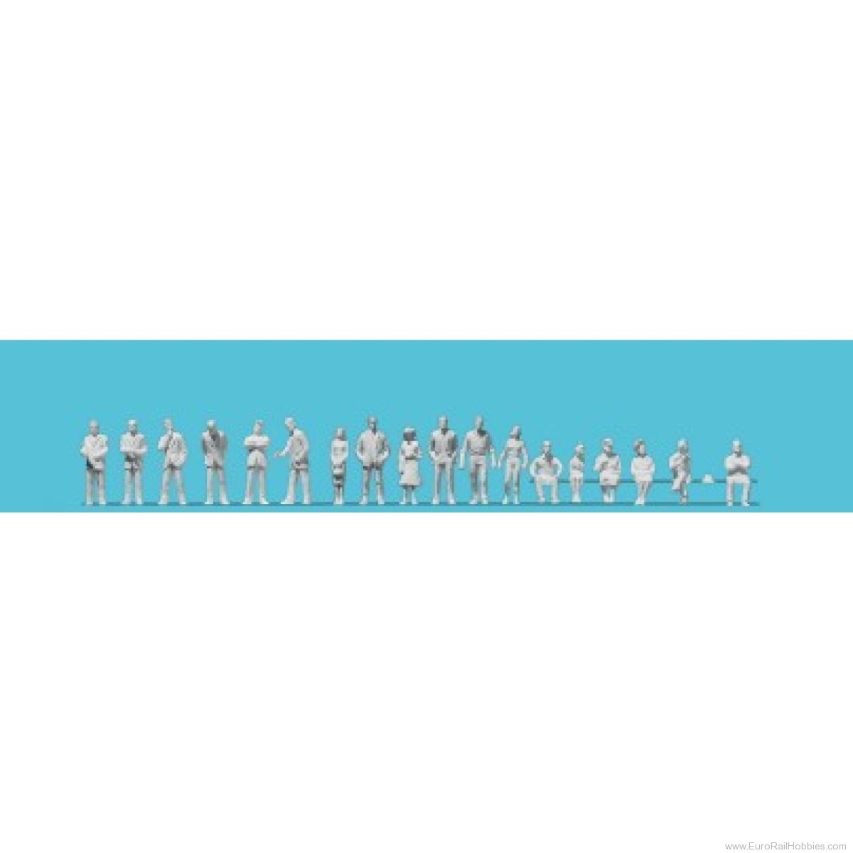 Preiser 80994 Preiser Passersby, seated people, businesspeo