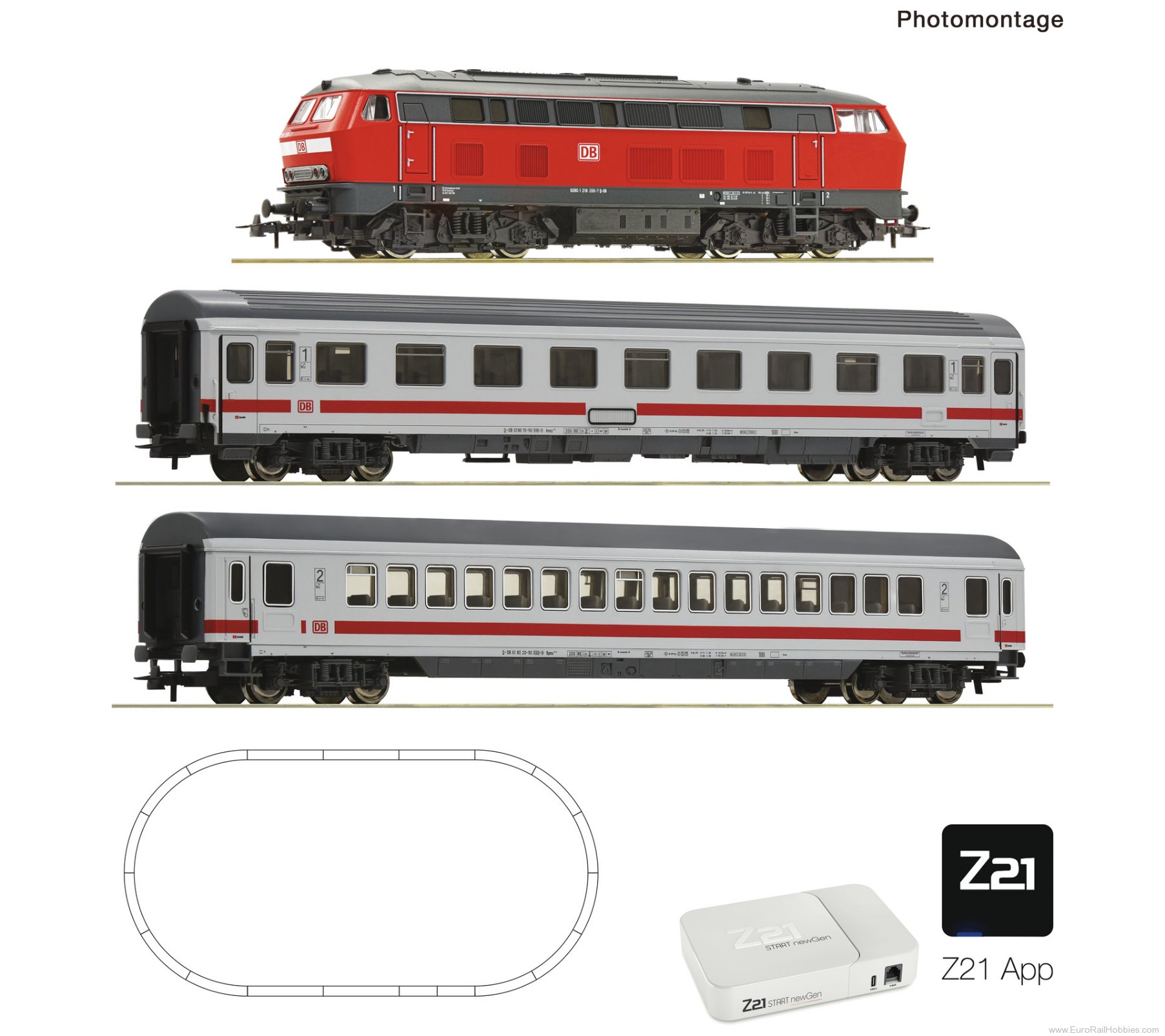 Roco 5110012 Roco Z21 newGen Start DB AG BR 218 Diesel Pas