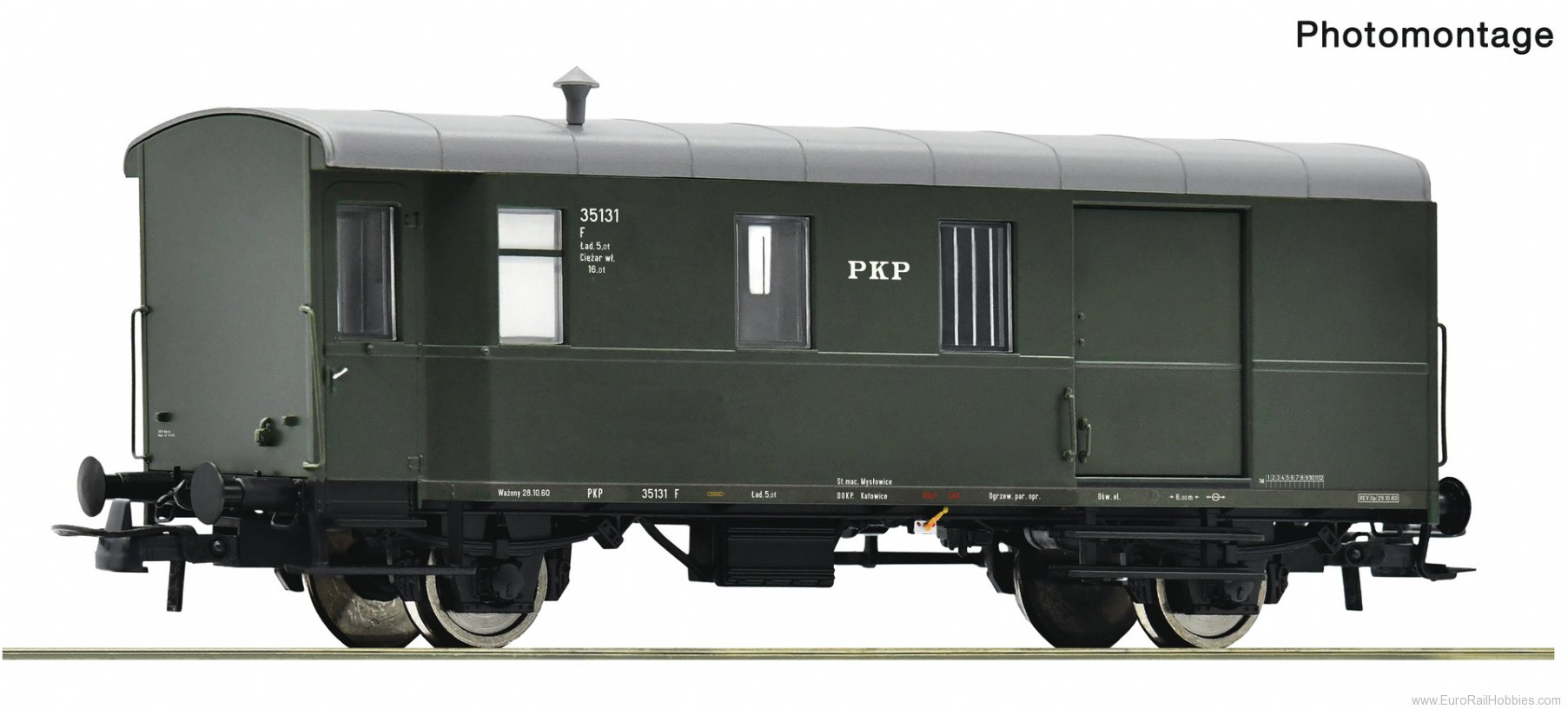 Roco 6200101 Roco PKP Goods Train Luggage Coach