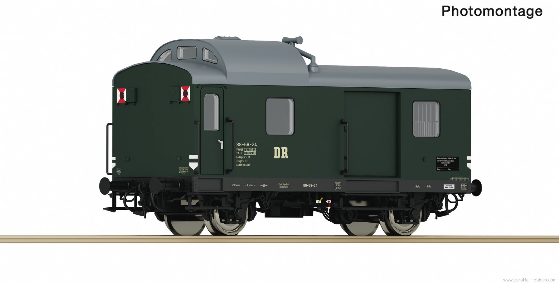 Roco 6200175 Roco DR Goods train guard Wagon