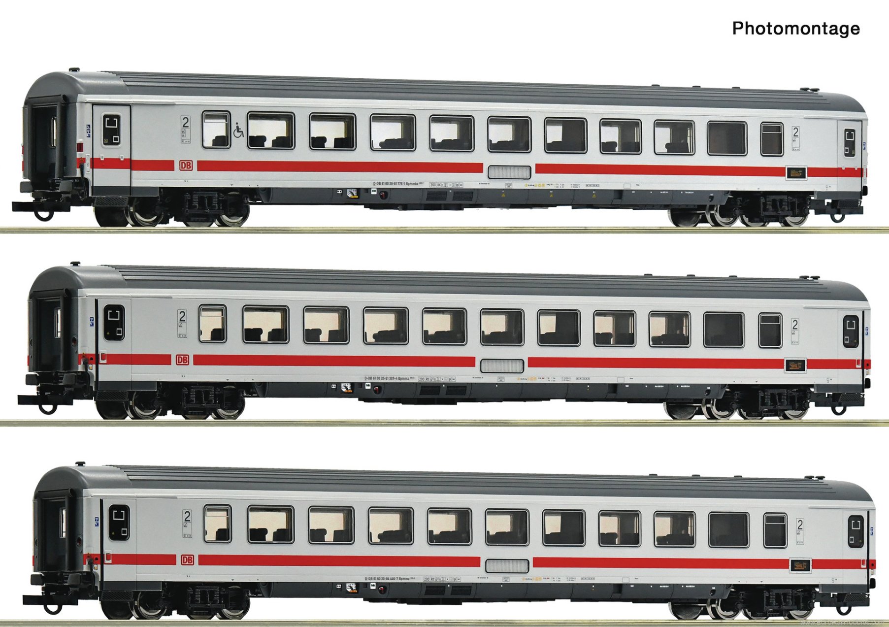 Roco 6200185 Roco DB AG 3 Piece IC Passenger Coach Set #3