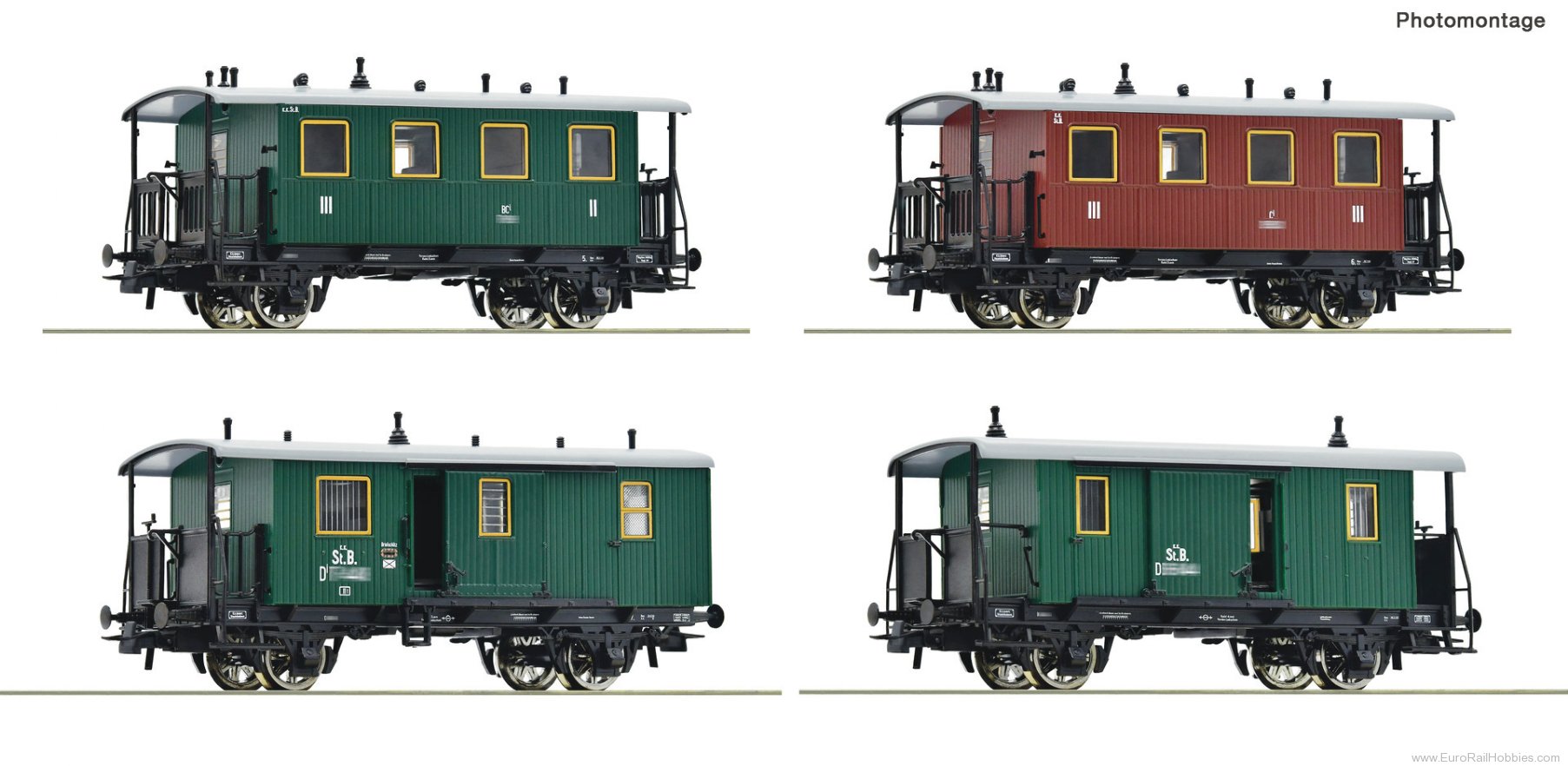 Roco 6200190 Roco KKSTB 4 Piece Passenger Train
