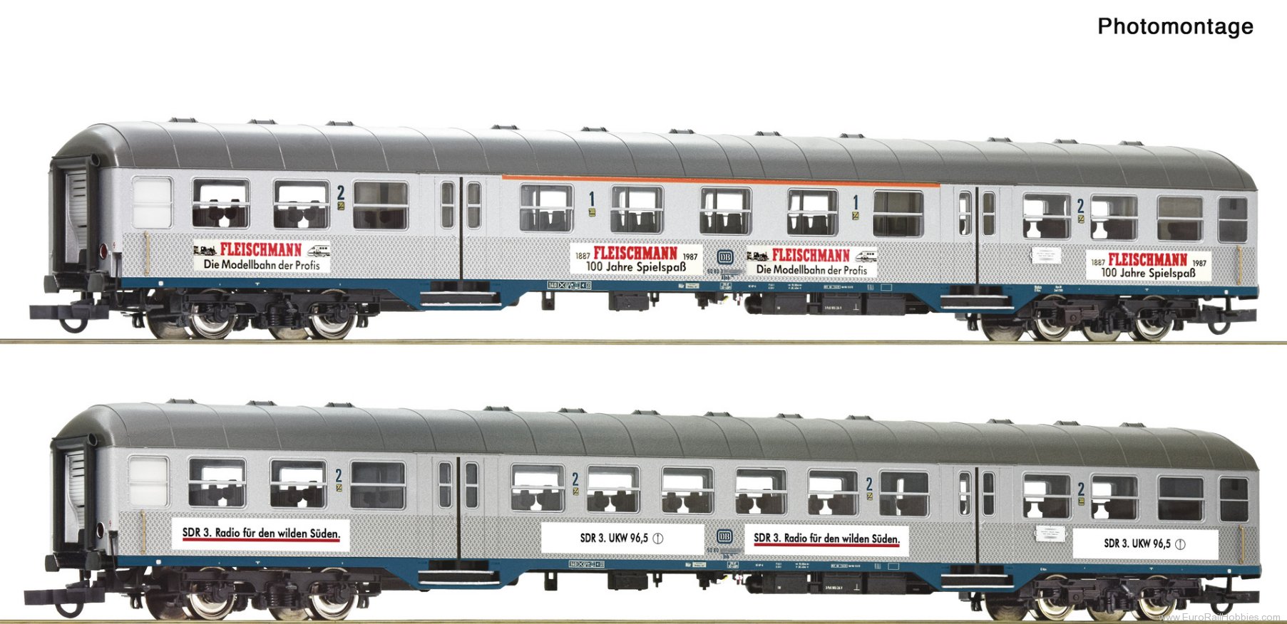 Roco 6200206 Roco DB 2 Piece 2nd Class Silberling Coach Se