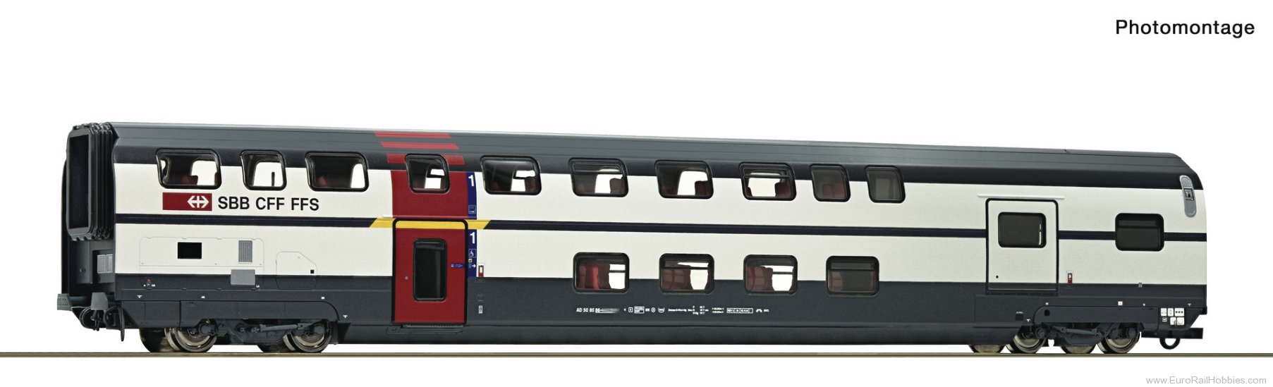 Roco 6200214 Roco SBB IC2000 1st Class Double-deck Coach w