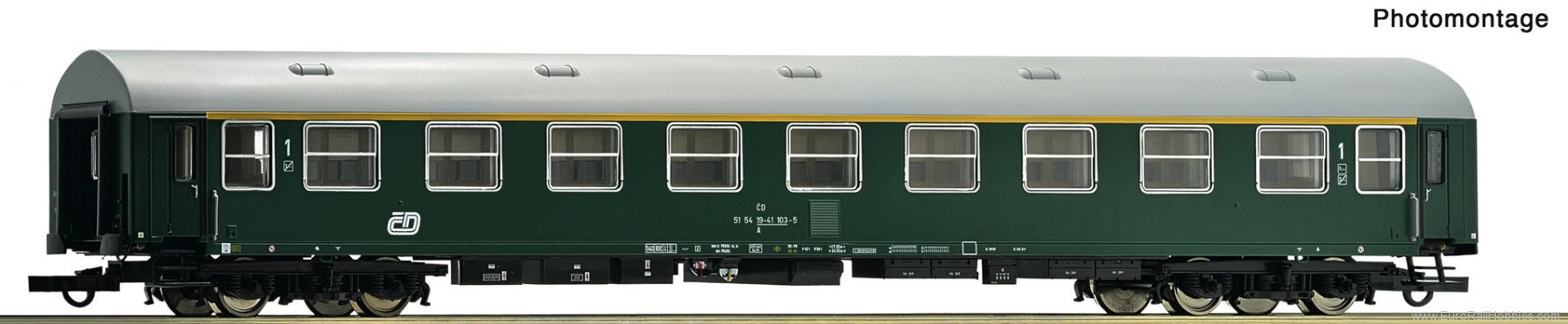 Roco 6200220 Roco CD 1st Class  Y/B 70 Passenger Coach