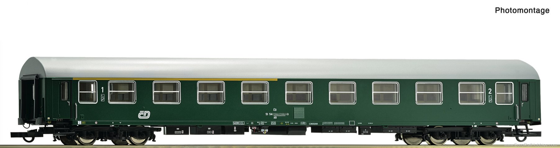 Roco 6200221 Roco CD 1st/2nd Class  Y/B 70 Passenger Coach
