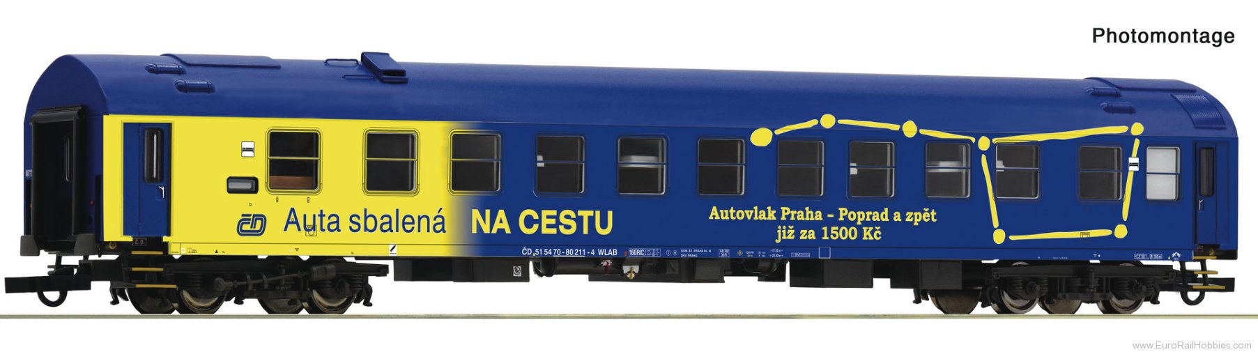 Roco 6200225 Roco CD Y/B 70 Sleeping Coach