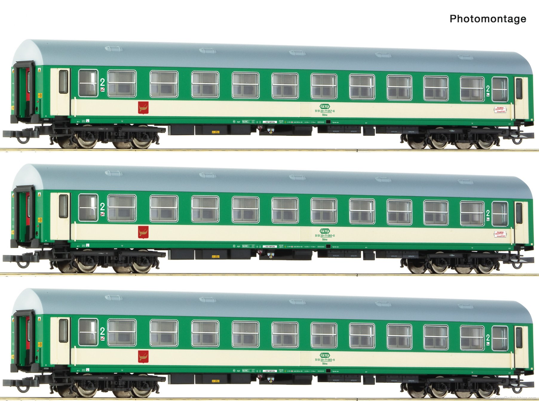 Roco 6200229 Roco PKP 3 Piece Y/B70 'Telimena' Passenger C