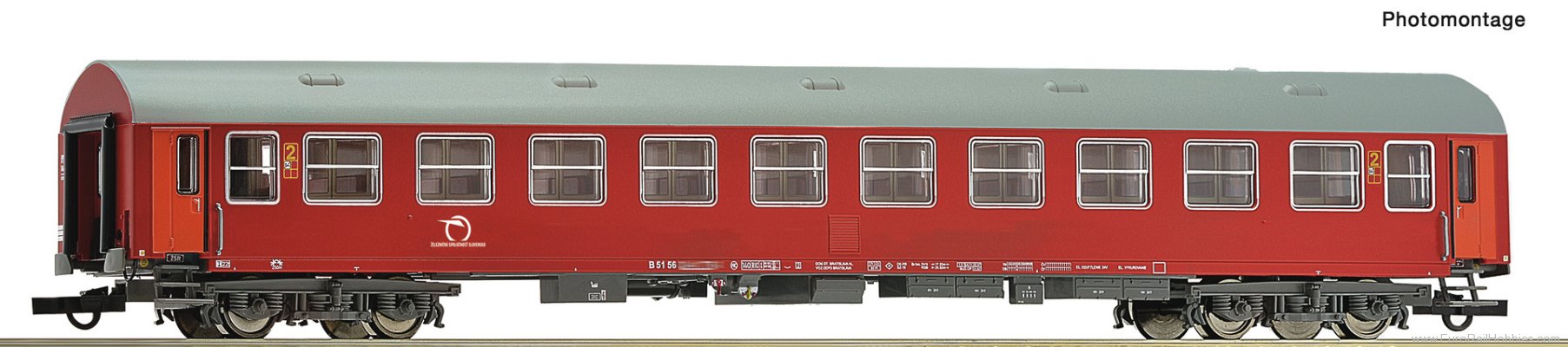 Roco 6200231 Roco ZSSK Y/B 70 2nd Class (Red) Passenger Co
