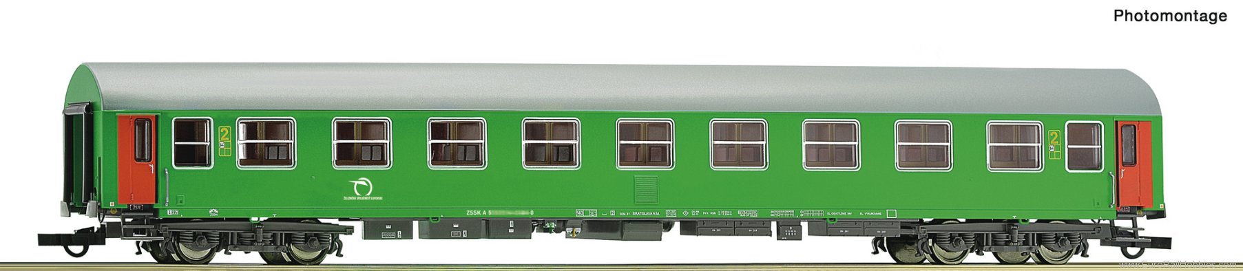Roco 6200232 Roco ZSSK Y/B 70 2nd Class (Green) Passenger 