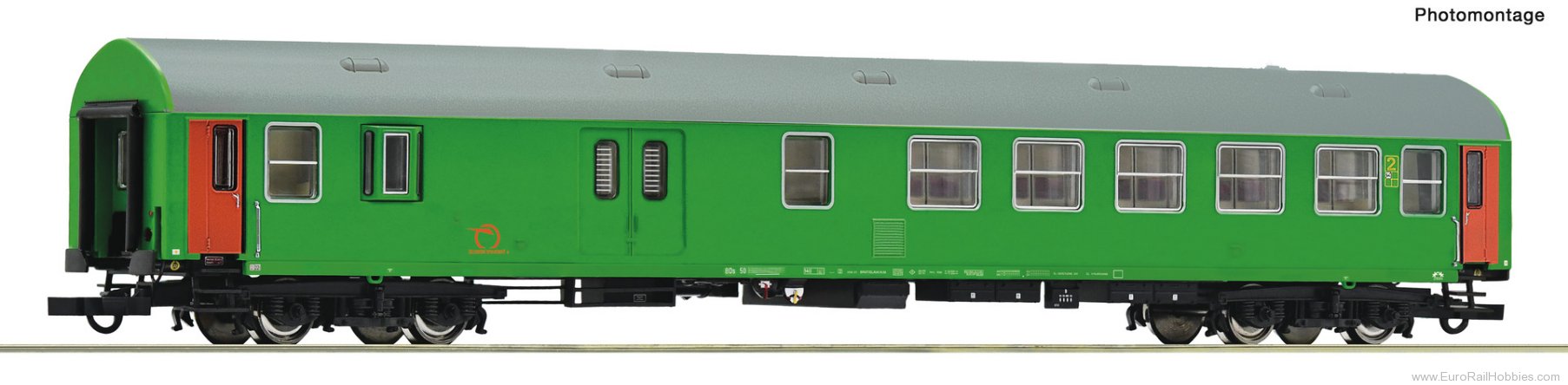 Roco 6200233 Roco ZSSK Y/B 70 2nd Class (Green) Passenger/
