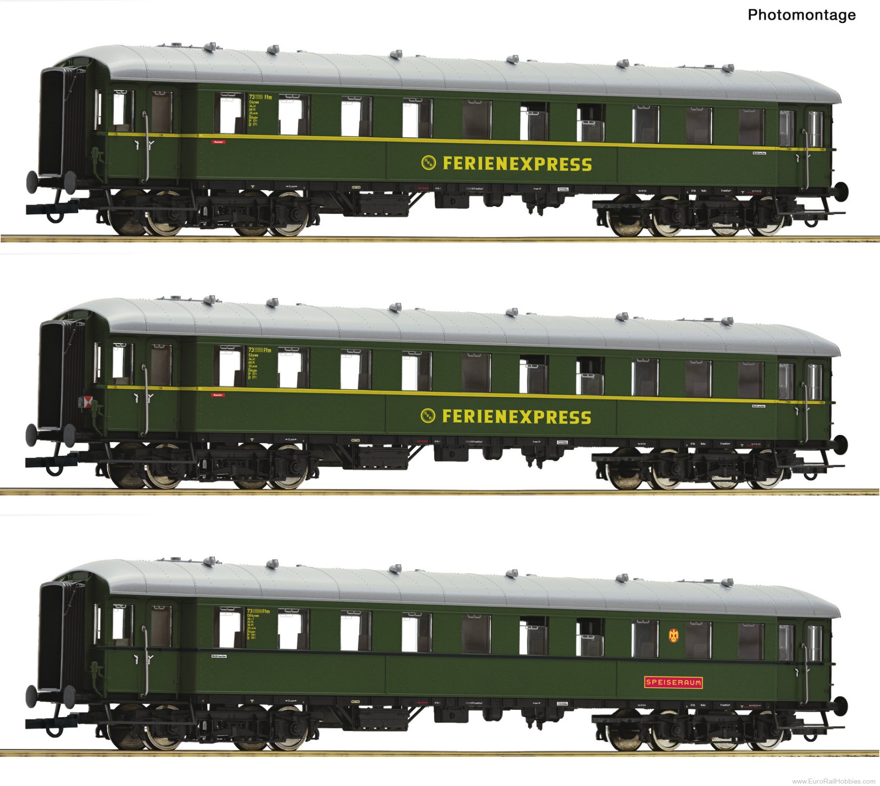 Roco 6200235 Roco DB 'Ferienexpress' 3 Piece Coach Set