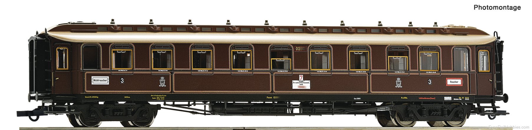 Roco 6200238 Roco KPEV 3rd Class Express Passenger Coach