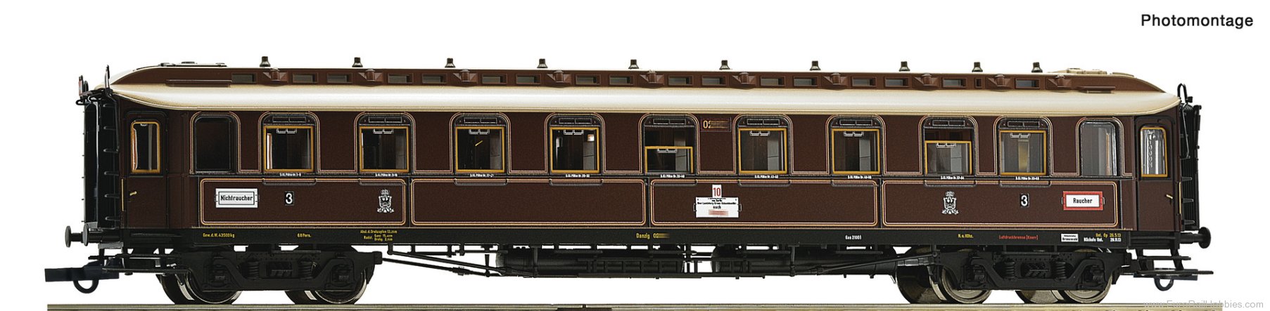 Roco 6200239 Roco KPEV 3rd Class Express Passenger Coach