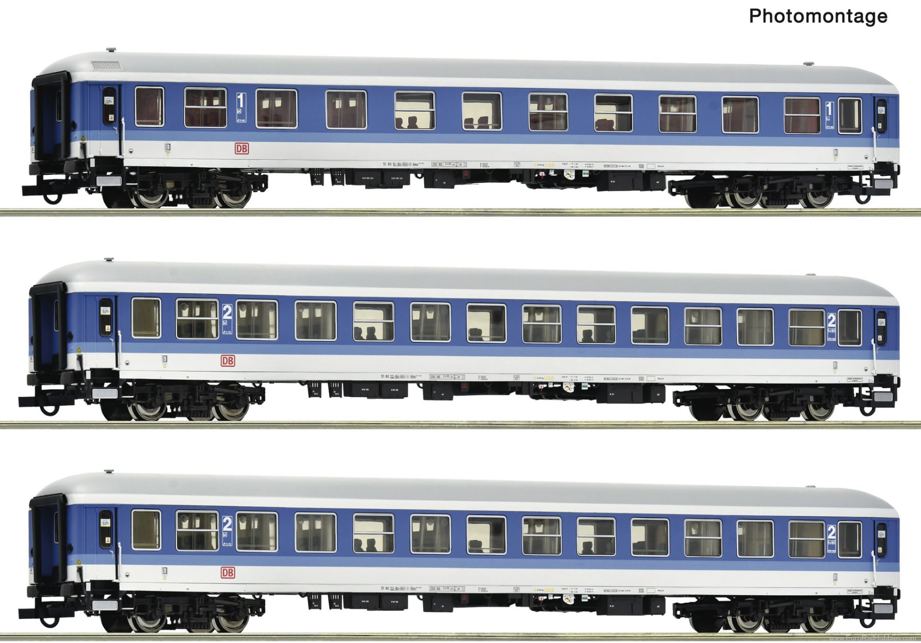 Roco 6200288 Roco DB AG Interregio 2184 3 Piece Coach Set 