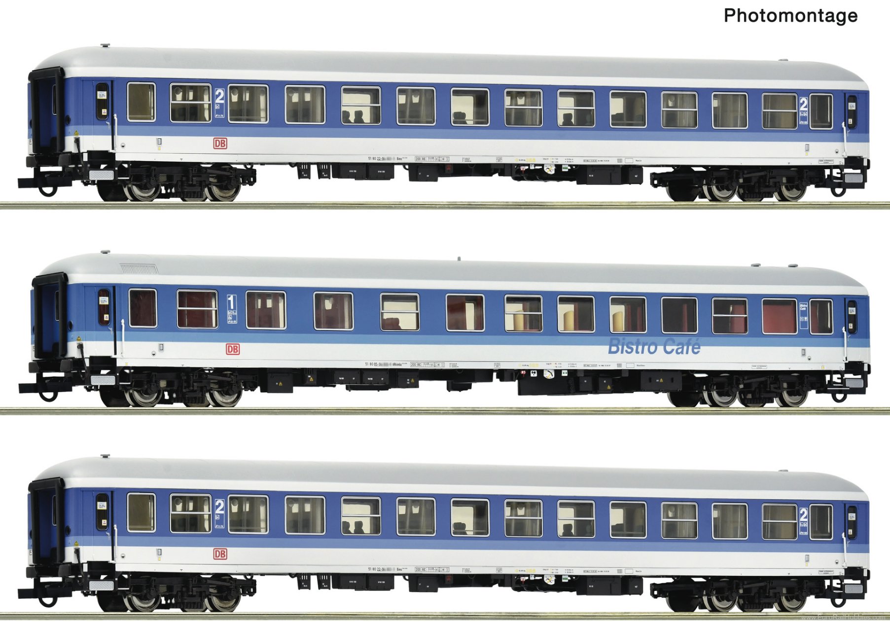 Roco 6200289 Roco DB AG Interregio 2184 3 Piece Coach Set 